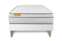 Ensemble Matelas Sommier 90x200 cm - Sommier Blanc (en kit) - Memo Luxe Ensemble Matelas Sommier 90x200 cm - Sommier Blanc (en kit) - Memo Luxe