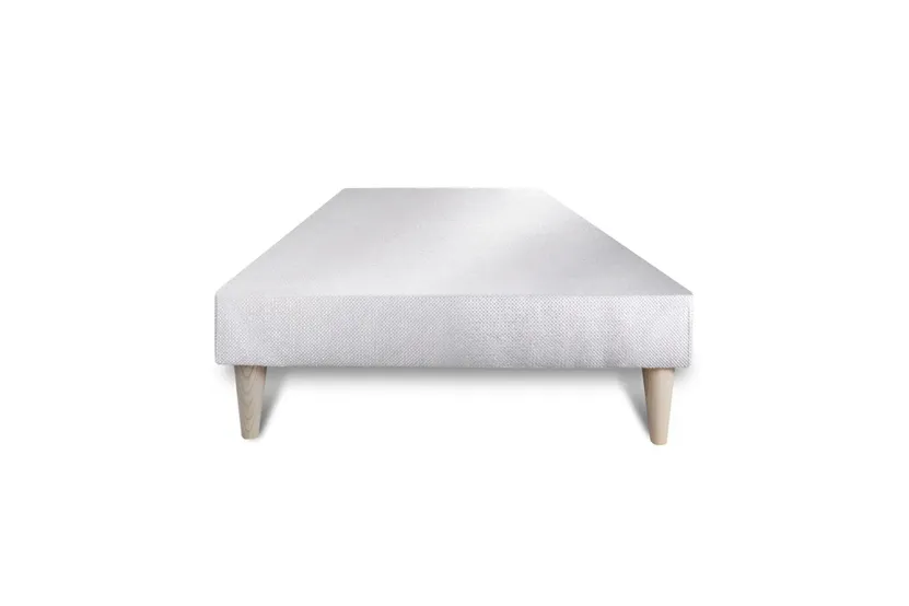 Ensemble Matelas Sommier 90x190 cm - Sommier Blanc (déjà monté) - Memo Spring