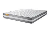 Pack lit complet 200x200 cm - Matelas + 2 Sommiers Gris + 2 oreillers + Couette - Memo Plus Pack lit complet 200x200 cm - Matelas + 2 Sommiers Gris + 2 oreillers + Couette - Memo Plus