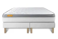 Ensemble Matelas Sommier 200x200 cm - 2 Sommiers Blanc - Memo Zen Ensemble Matelas Sommier 200x200 cm - 2 Sommiers Blanc - Memo Zen