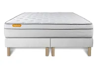 Ensemble Matelas Sommier 180x200 cm - 2 Sommiers Blanc - Memo Luxe Ensemble Matelas Sommier 180x200 cm - 2 Sommiers Blanc - Memo Luxe