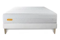 Ensemble Matelas Sommier 180x200 cm - Sommier Blanc (en kit) - Memo Bio Ensemble Matelas Sommier 180x200 cm - Sommier Blanc (en kit) - Memo Bio