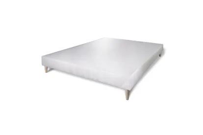 Sommier Tapissier 160x200 cm - Toile - Blanc