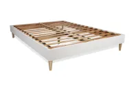 Ensemble Matelas Sommier 200x200 cm - Sommier Blanc (en kit) - Memo Zen Ensemble Matelas Sommier 200x200 cm - Sommier Blanc (en kit) - Memo Zen