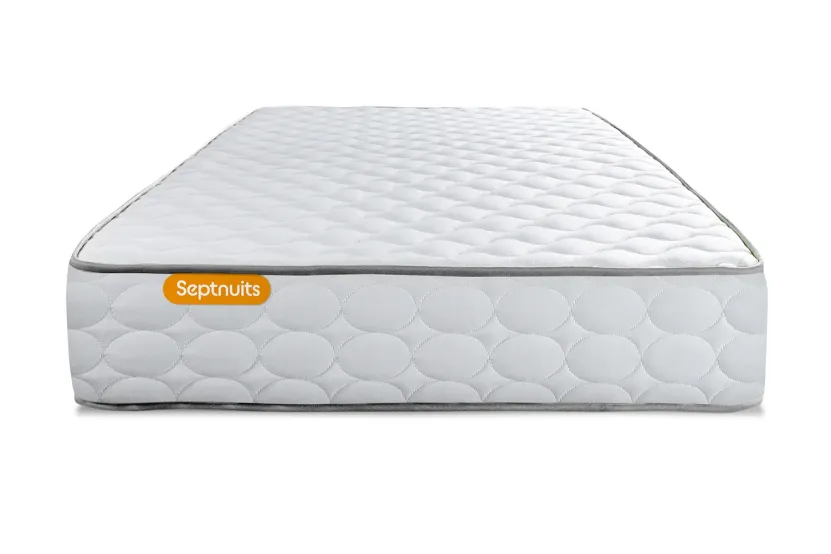 Ensemble Matelas Sommier 90x200 cm - Sommier Blanc (en kit) - Memo