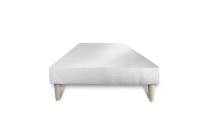 Sommier Tapissier 100x200 cm - Toile - Blanc
