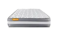 Ensemble Matelas Sommier 90x200 cm - Sommier Gris (en kit) - Memo Plus Ensemble Matelas Sommier 90x200 cm - Sommier Gris (en kit) - Memo Plus