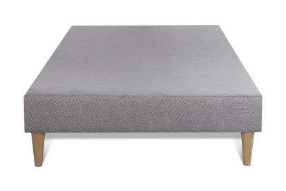 Ensemble Matelas Sommier 90x200 cm - Sommier Gris (d&eacute;j&agrave; mont&eacute;) - Memo Plus