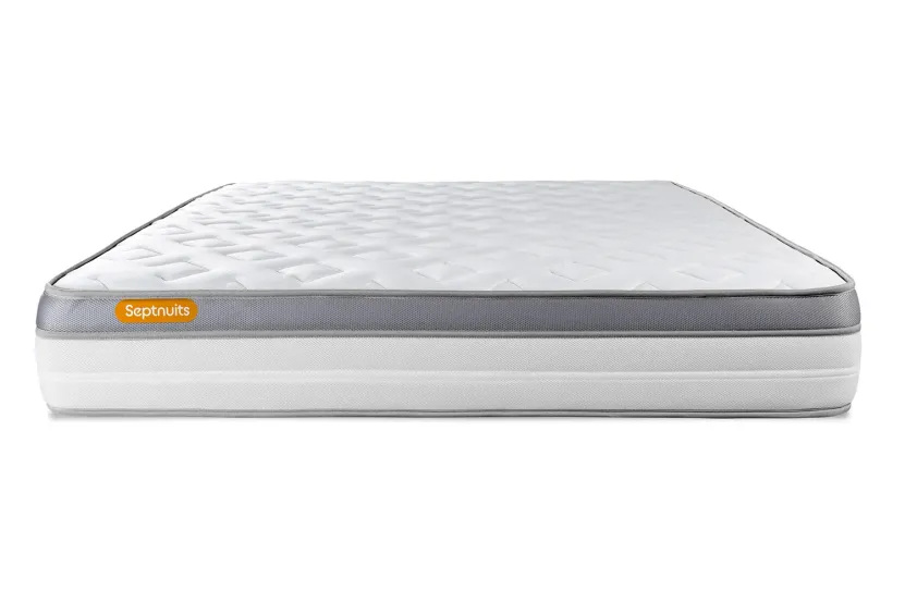 Ensemble Matelas Sommier 160x200 cm - Sommier Gris (déjà monté) - Memo Zen