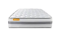 Ensemble Matelas Sommier 90x200 cm - Sommier Gris (déjà monté) - Memo Spring Ensemble Matelas Sommier 90x200 cm - Sommier Gris (déjà monté) - Memo Spring